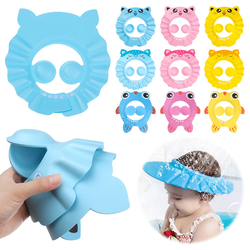 防水調節可能な目の保護バスバイザー、ウォッシュヘアシールド、 - Swim Hat Silicone のレビューと価格