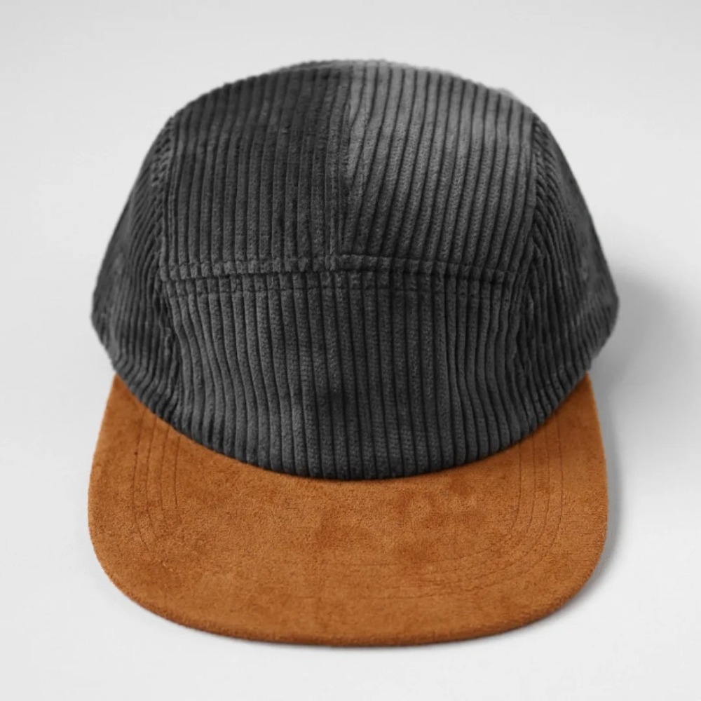 多用途レトロフラットブリム野球帽5パネル調整可能ヒップホップ - Corduroy Cap 5 Panel のレビューと価格