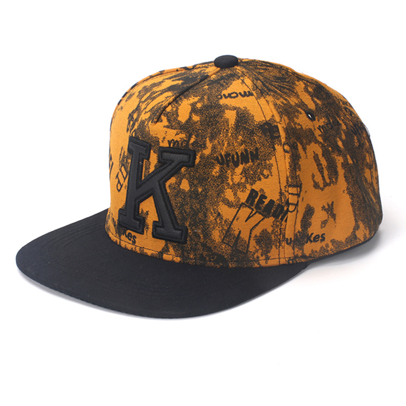 メンズヒップホップスタイルの野球帽,レタリングパターンのサマ - Snapback Hat Flat のレビューと価格